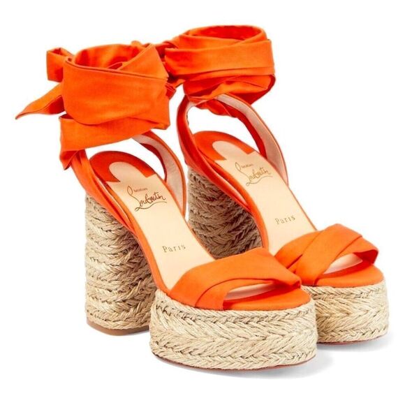 CHRISTIAN LOUBOUTIN Mariza du Desert 130 gabardine espadrille